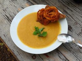 Photo d'un potage de légumes, idéal pour une sleeve ou un bypass.