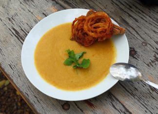 Photo d'un potage de légumes, idéal pour une sleeve ou un bypass.